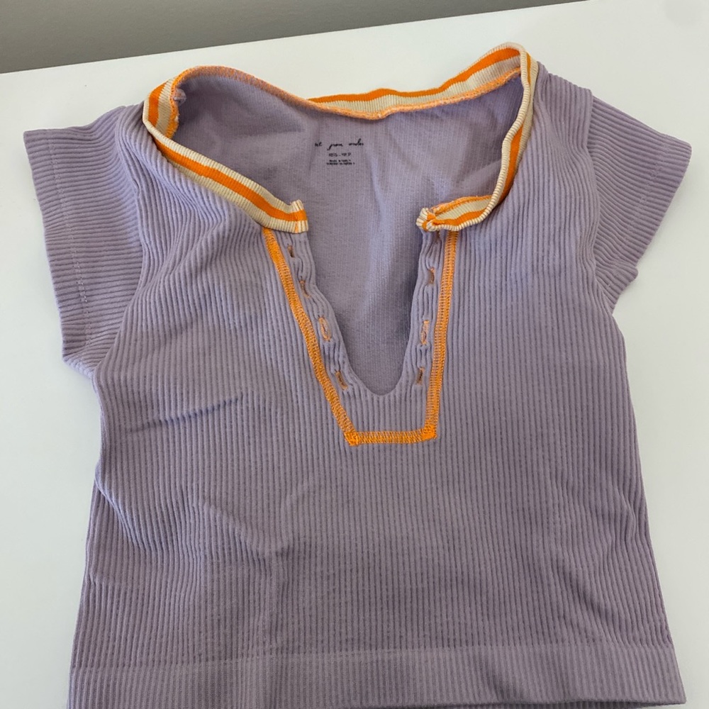 Purple and orange urban outfitters top